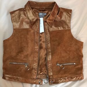 ASOS Tan leather vest